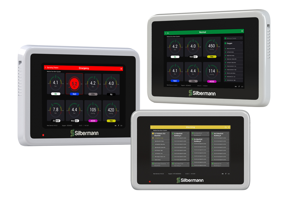 Paneles de alarma de gases medicinales