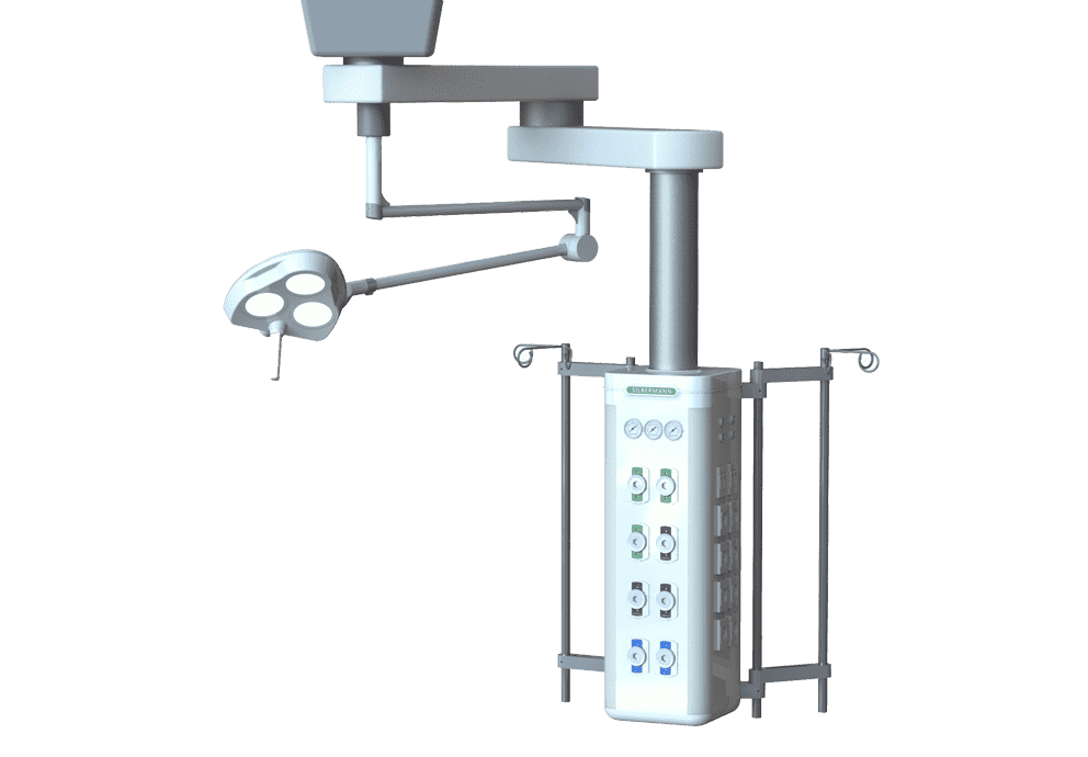 Sistema de Brazo Superior Simple de Suspensión Con Lámpara LED Incorporada para Unidad de Terapia Intensiva y Trauma