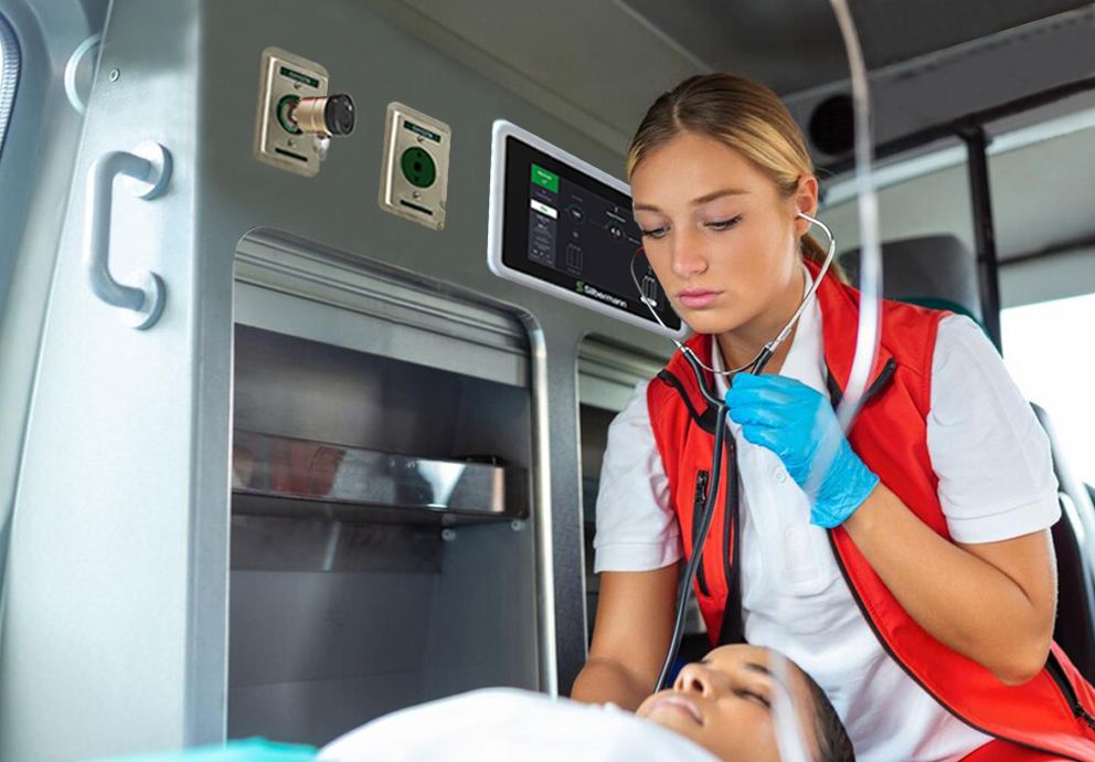 Sistema de suministro de oxígeno para ambulancia